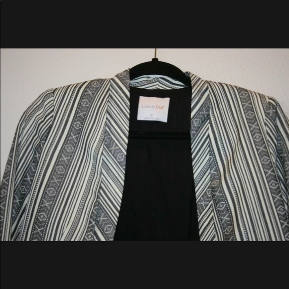 FREE IF BUNDLED Boho Line and Dot Blazer - Picture 3 of 9